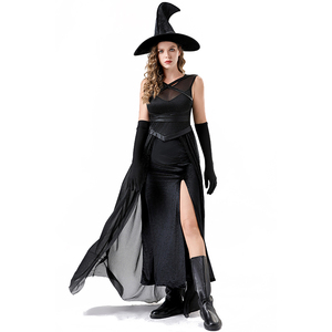 Disfraz <span class=keywords><strong>de</strong></span> bruja <span class=keywords><strong>de</strong></span> Halloween Night Wandering Soul mujeres vestido <span class=keywords><strong>de</strong></span> fantasma bruja muerte bata club nocturno Rave fiesta vampiro demonio disfraz - Product Image 5