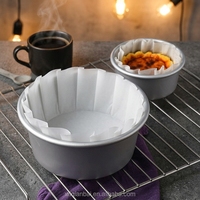 Papier sulfurisé en silicone de qualité alimentaire OEM en gros, résistant à la chaleur, antiadhésif, pour gâteau basque, couleur personnalisée
