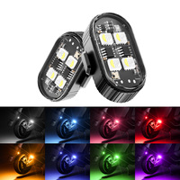 Luces Estroboscópicas RGB TCYATO, Luces LED de Posición Inalámbricas para Motocicleta, Avión, Helicóptero, Advertencia, Nuevos Accesorios para Automóviles
