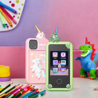 Coque de téléphone éducative en silicone tendance motif licorne et dinosaure pour enfants de 5 à 7 ans – Jouet pour smartphone et téléphone portable