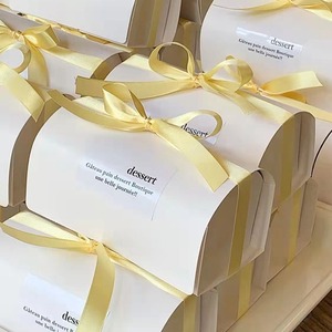 กล่องม้วนเค้กคริสต์มาสกล่องกลมบรรจุสำหรับขนมหวานชายามบ่าย - Product Image 3