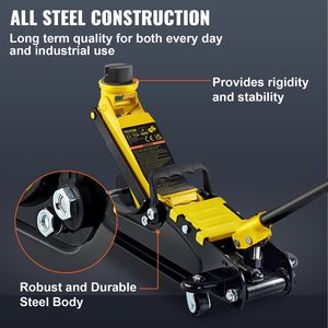 Elevador Hidráulico de Acero de Bajo Perfil de 2.5 Toneladas con Ruedas para Levantar Vehículos D0100H53XVJ - Product Image 4
