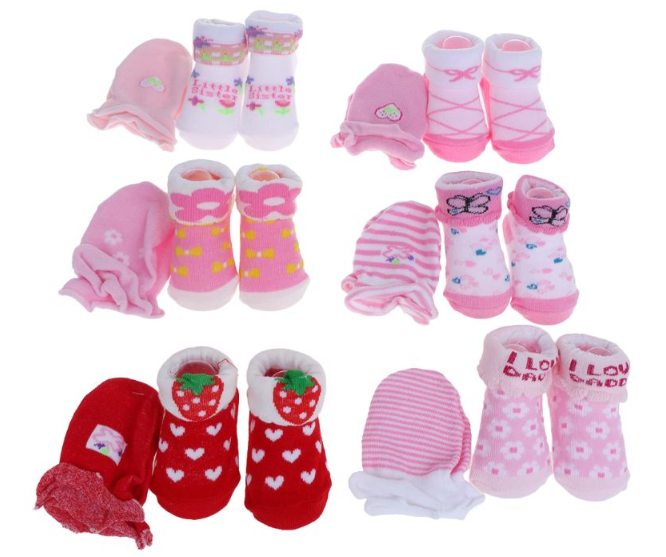 Сетчатые детские варежки, детские носки, хлопковые детские варежки