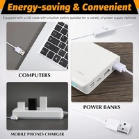 Base de Madera Sólida Cuadrada o Redonda para Lámpara LED, Base Luminosa para Luz Nocturna de Cristal DIY, USB 1.5M con Control Remoto