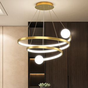 Nordic Style LED Ceiling <b>Light</b> Modern Minimalist Luxury Chandelier for Living Room <b>Dining</b> Room Unique Pendant <b>Light</b> for Bedroom - Product Image 3