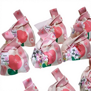 Bolso Tote para Mujer con Diseño Floral, Bolso Tejido de Poliéster con Colores Vivos, Ideal para Regalo - Product Image 1