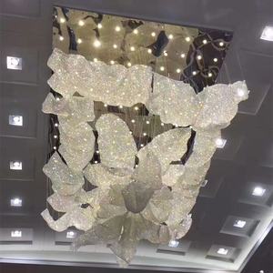 Hotel lampadario Personalizzato artistico del fiore nuovo design lampadario di cristallo disegno speciale lampadario luce - Product Image 5