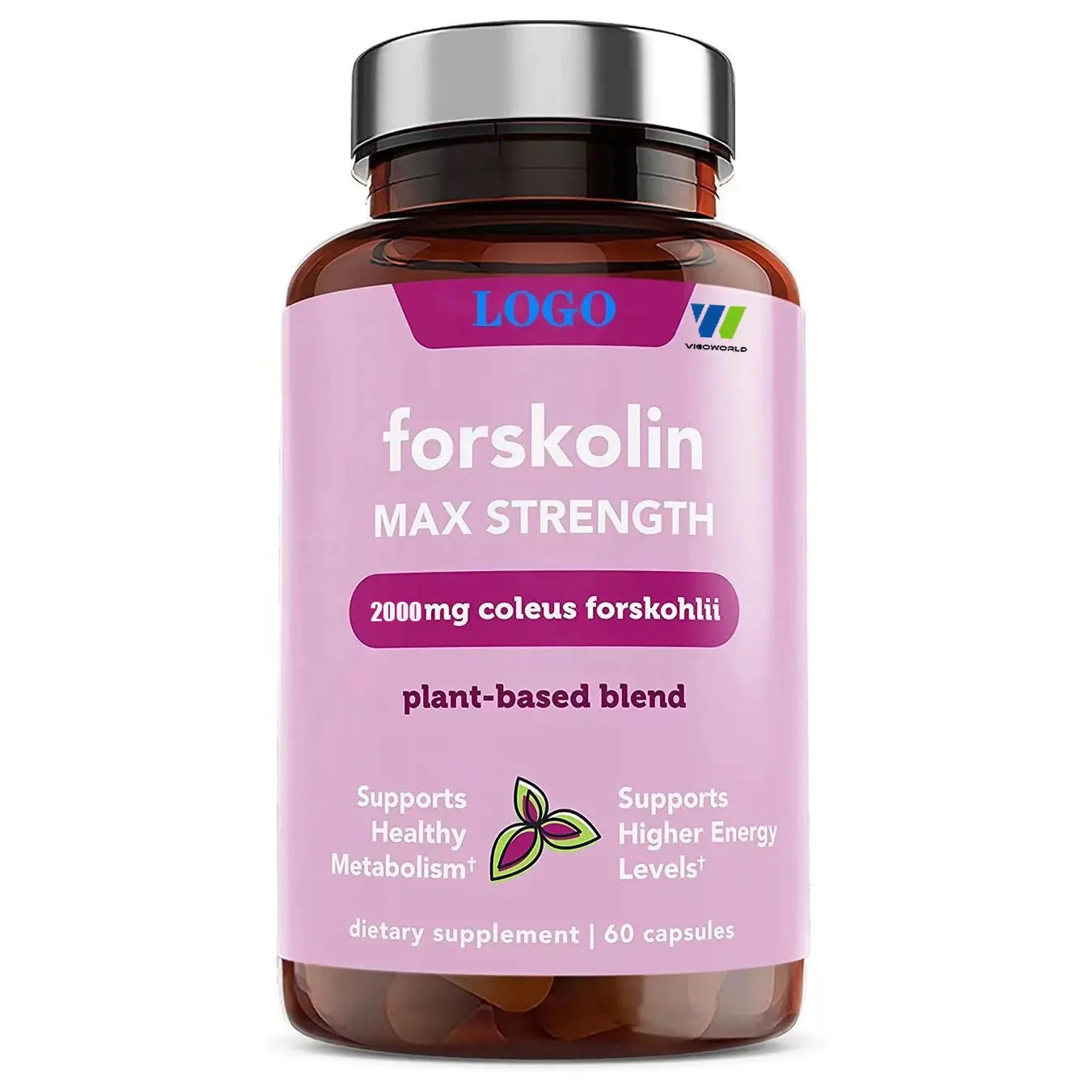 Hot bán cao cấp Forskolin bột viên nang cho đốt cháy chất béo tinh khiết Forskolin chiết xuất viên nang chế độ ăn uống bổ sung