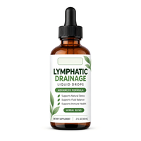 Gouttes liquides naturelles à base de plantes pour drainage lymphatique, formule personnalisée, marque privée prise en charge, fabrication OEM ODM, prix de gros abordable