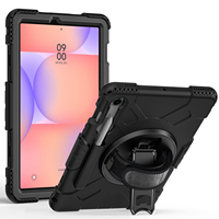 Étui de protection pour tablette avec support rotatif à 360° et sangle d'épaule personnalisée pour Samsung Galaxy S10 Lite 11 pouces SM-X400 SM-X510