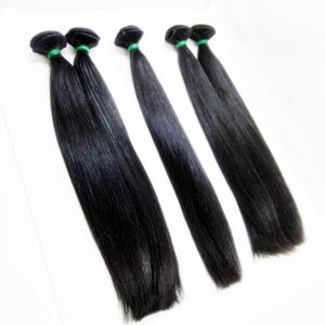 La mejor calidad 100% paquetes de trama de pelo recto natural indonesio del pelo humano de la Virgen el cabello es procesado naturalmente y con - Product Image 5