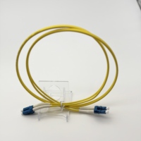 Câble de raccordement en fibre optique personnalisé OEM ODM avec logo, LC vers LC, câble de raccordement à angle de 45 degrés, duplex