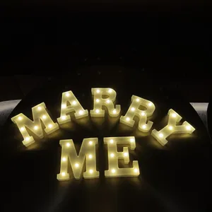 3D LED Night Lamp 26 Letter 0-9 Digital Marquee Sign Alphabet Light Wall Hanging Lamp Indoor Decor Wedding Party LED Night Light