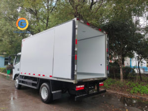 Camion frigorifique Dongfeng d'<span class=keywords><strong>occasion</strong></span>, prix du véhicule, 8 cm, 10 m³, 12 m³, fourgon <span class=keywords><strong>isotherme</strong></span> pour le marché ghanéen - Product Image 5