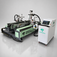 Machine de perçage et de fraisage CNC haute précision à alimentation continue pour serrures de porte, équipement de production de portes en bois