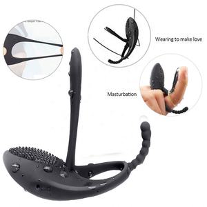 Girlspower Mini <span class=keywords><strong>Sex</strong></span> Ringvinger Vibrator Cock <span class=keywords><strong>Ring</strong></span> & Clitoris Stimulator Seksspeeltjes Voor Mannen Met Delay Ejaculatiefunctie - Product Image 3