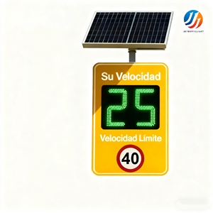 Segnale Stradale <span class=keywords><strong>Radar</strong></span> Multilingue con Display LED Solare per Rilevamento Velocità e Avviso di Rallentamento, 23 Anni di Esperienza - Product Image 3
