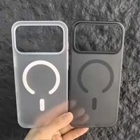 Coque de téléphone BAILI Factory Color PC ultra-fine, grand trou, semi-circulaire, magnétique, mate givrée, antichoc pour iPhone 17
