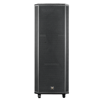 Enceinte de scène BD H1533 double 15 pouces 3 voies pour mariage, fête, DJ, événement, batterie rechargeable 12V 24A