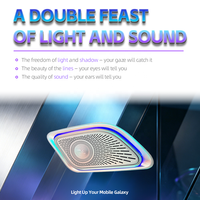Haut-parleur de toit de voiture avec éclairage ambiant 64 couleurs, haut-parleur LED 3 pièces 64 couleurs pour Mercedes-Benz Classe S W223