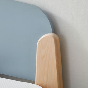 Último Diseño de Cama Doble Infantil de Madera Maciza en Color Sal Marina, Estilo Nórdico Moderno Clásico, Personalizable en Múltiples Tamaños - Product Image 4