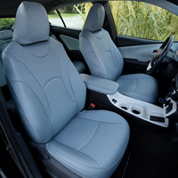 Housses de siège sur mesure pour voiture, 5 places, en cuir, ensemble complet pour Toyota Prius L LE XLE Limited Prius-Plug-In Prime 2004-2024