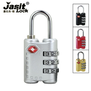 TSA Approved Combination Luggage Lock Zinc Alloy Brushed Silver Travel Security <b>Padlock</b> 4mm Shackle - Product Image 4