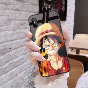 เคสโทรศัพท์กระจกลายอะนิเมะแบบวันพีช,เคสโทรศัพท์สำหรับ Iphone 11 Pro Xr Xs Max 12 A51 A71 S10 S20 - Product Image 3