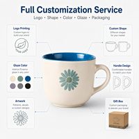 Taza de viaje de cerámica personalizable con tapa, diseño artístico esmaltado, a prueba de fugas, estilo bohemio, proveedor de porcelana fina, regalo corporativo, venta al por mayor para comercio electrónico