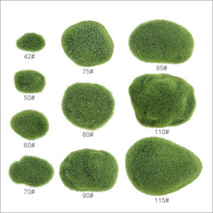 Pierre de mousse artificielle en céramique légère, pierres artificielles, boule, plante verte pour la décoration de jardin, pot de fleurs - Product Image 2