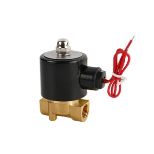 2W040-10 DN10 G3/8 AC220V DC24V One Way Normally Closed NC Brass Air Oil Valve Control Switch Solenoid Water Valve