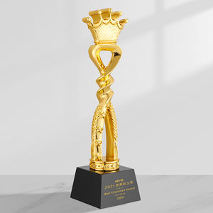 Golden Crown Custom ized Resin Kristall medaille High-End Innovative Comme morative <span class=keywords><strong>Award</strong></span> für herausragende Mitarbeiter Sales <span class=keywords><strong>Trophy</strong></span> - Product Image 2