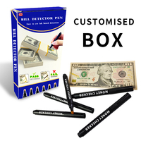 Stylo de test d'outil de faux dollar dans le détecteur de stylo de chèque de papier-monnaie de contrefaçon pour une utilisation avec la monnaie américaine