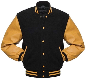 Chaqueta universitaria de béisbol informal holgada para hombre con logotipo personalizado, Camiseta deportiva verde y azul con procesamiento recubierto de cuello levantado - Product Image 5