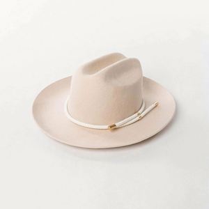 Casquettes personnalisées en gros, 100% laine, sombreros, chapeau <span class=keywords><strong>de</strong></span> cowboy old school pour hommes et femmes, chapeau Fedora classique vintage - Product Image 4