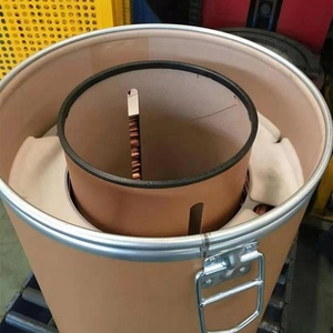 Asas para bidones galvanizadas en caliente CH - Capacidad de 500 lb, acero inoxidable para bidones de fibra/plástico - Product Image 5