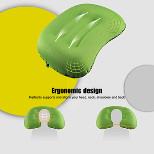 Almohada de Viaje Inflable Ultraligera y Compacta, Almohada de Cuello para Camping, Suave, Comprimible y Portátil para Dormir - Product Image 6