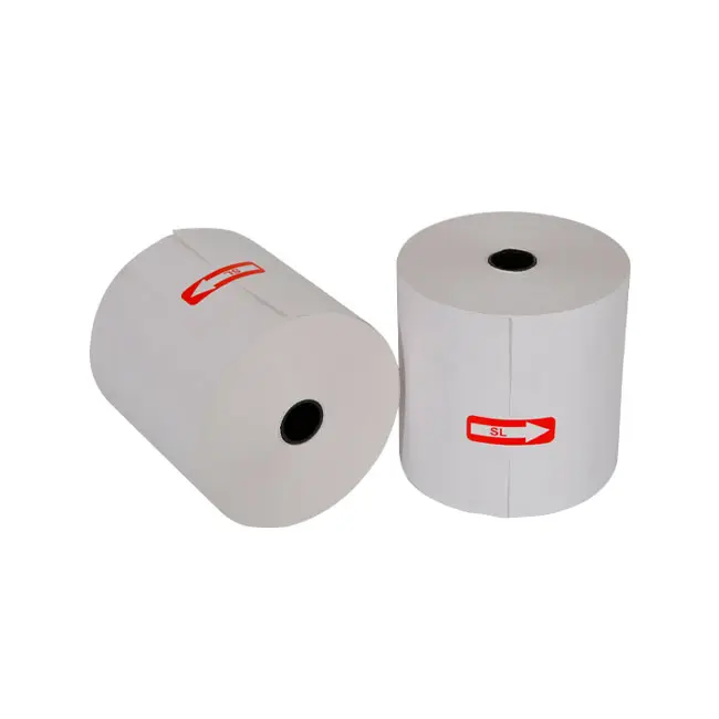 Fábrica de rolo de papel térmico do fornecedor da parte superior excelente da fábrica específica em rolos de papel térmico 80x80 alta qualidade do premium papel jumbo rolo