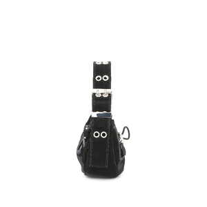Best Quality Lightweight Keychain <b>Bag</b> In Glossy Black With Wrinkle Effect As A Fashion <b>Accessory</b> Purse - Product Image 4