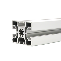 Profilés en aluminium européens à rainures en T 4545, robustes, pour ligne d'assemblage, découpe sur mesure, profilés en aluminium anodisé 6063 T3-T8