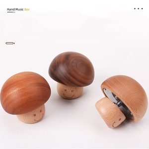Caja Musical de Madera Vintage en Oferta, Caja Musical Pequeña y Linda con Forma de Hongo, Regalos para Niños - Product Image 6