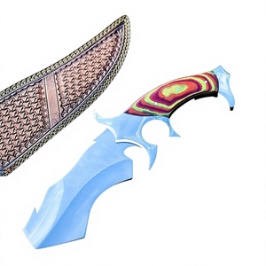 Nuevo Cuchillo Bowie de Caza de Acero al Carbono Personalizado de Calidad Premium para Camping al Aire Libre, Hoja Recta con Punta Caída, Mango de Madera, OEM, Muy Afilado - Product Image 5