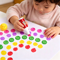 Marqueurs de Graffiti Mini Format Personnalisables avec LOGO, Encres Non Toxiques 10ml, Faciles à Laver, Marqueurs de Peinture à Points Bingo Dauber pour le Dessin
