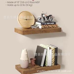 Wooden Wall Mounted Floating <b>Shelf</b> Rectangle Solid Wood Storage <b>Rack</b> For Living Room Home Decoration - Product Image 3