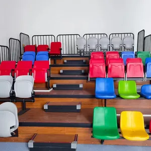 HDPE sports stadium player seat stand bleacher football soccer grandstand chair for sale