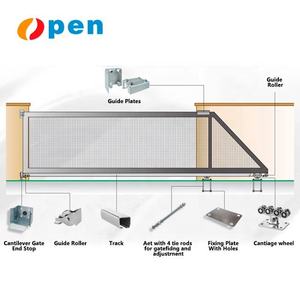 Bộ bánh xe trượt cửa cổng thép mạ kẽm, loại nặng, 8 bánh xe, kiểu cần trục - Product Image 2