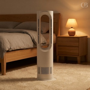 Ventilatore a Torre Oscillante Senza Pale <span class=keywords><strong>Angelo</strong></span> AZ588PRO con Telecomando, Funzione Freddo e Caldo 2 in 1, Oscillazione 75°, Efficienza Energetica - Product Image 1
