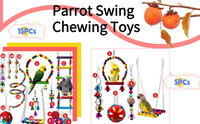 Oiseau perruche Cage balançoire mâcher coloré jouets debout suspendu hamac perchoir escalade échelle perroquet Cage jouets pour petits perroquets