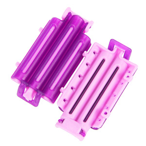 Bigoudis sans chaleur à clipser, violet rose, 50 pièces par sachet, pour un volume et un effet rebondi - Product Image 2