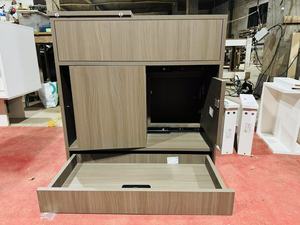Armadio in legno nascosto Semi-scorrevole moderno per lo stoccaggio a casa salvaspazio con meccanismo di scorrimento liscio per alberghi - Product Image 3